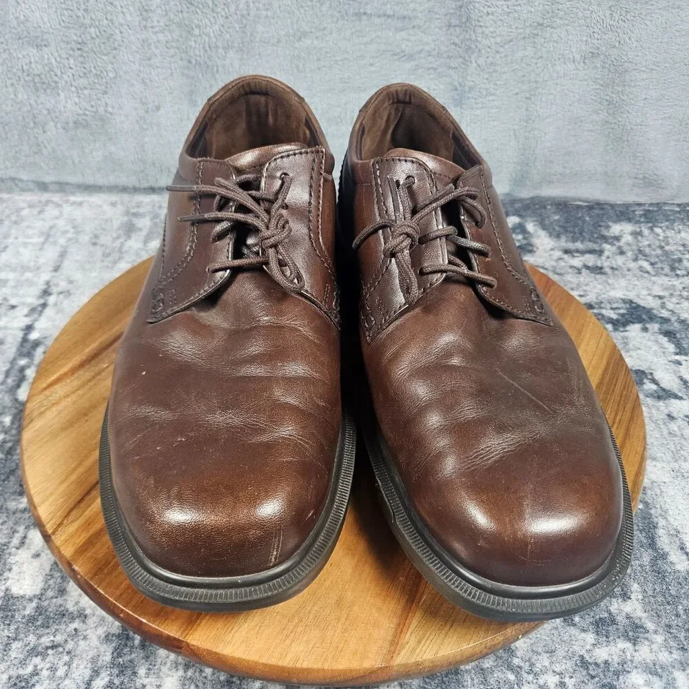 SAS Ambassador Dress Shoes Mens 12 Wide Brown Oxford Lace Up Casual Comfort